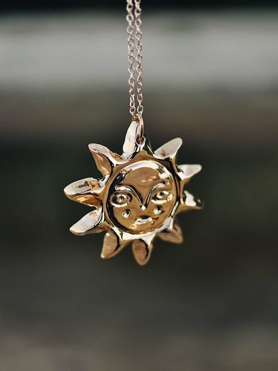 керамічний кулон "велике сонце"