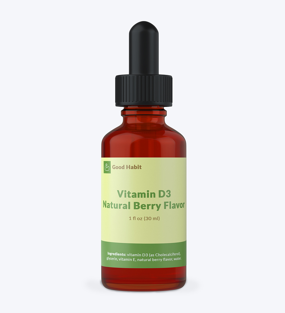 Vitamin D3, Natural Berry Flavor, 1 fl oz (30 ml) 