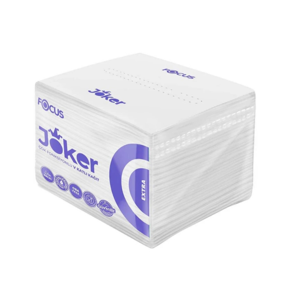 Туалетний папір листовий FOCUS JOKER, V-ск., 250 л, 105х210 мм, 2 шар, 30шт/ящ, NEW