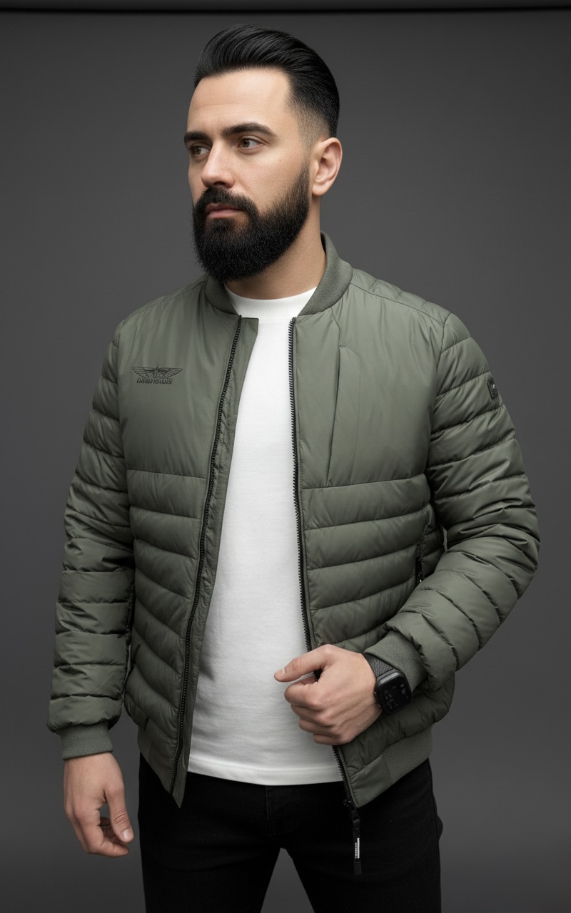 Демісезонна чоловіча куртка green