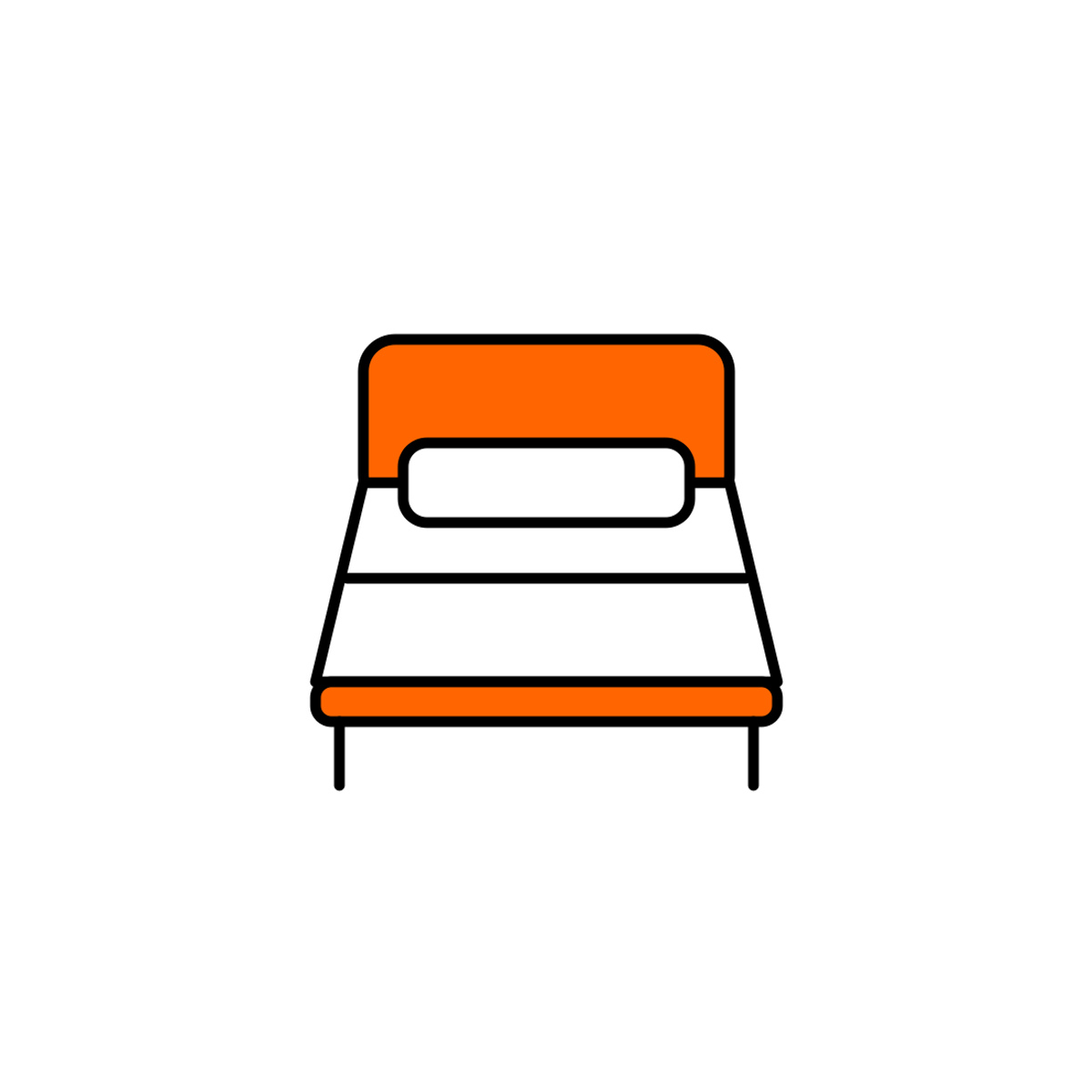 Eenpersoonsbed met matras