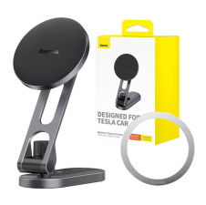 Автотримач Baseus T-Space Series Folding Metal Car Mount Magnetic Frost Silver