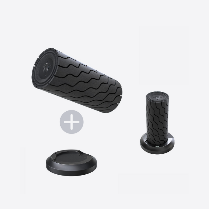 Комплект Масажний циліндр Theragun Wave Roller + Універсальний бездротовий зарядний модуль