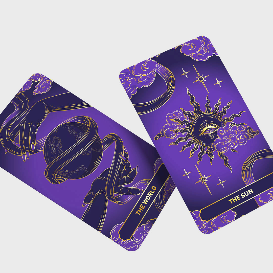 Колода ТАРО Hands Purple