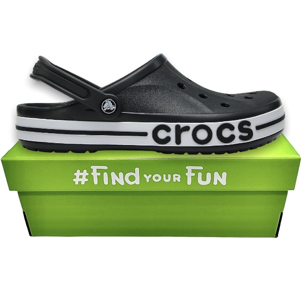 Crocs Bayaband Clog Black/White Сабо Крокси чоловічі / жіночі чорні