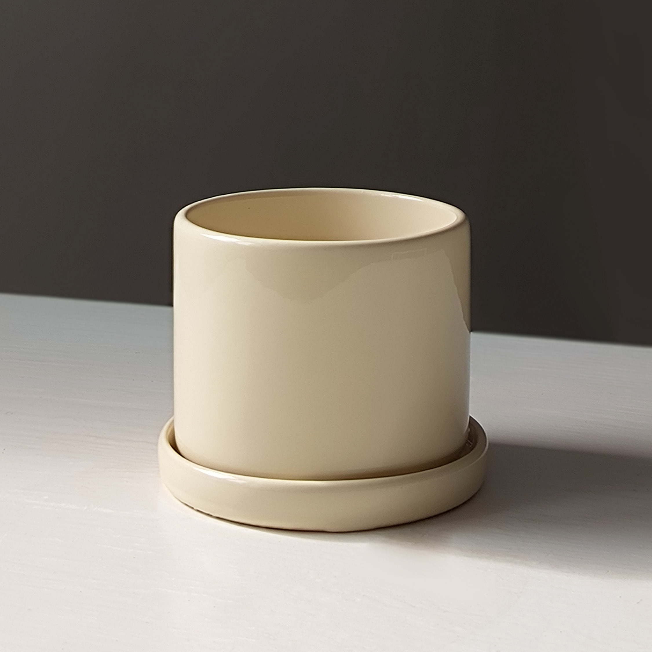 УЦІНКА Горщик Цикорій міні 0,220 л бежевий p016