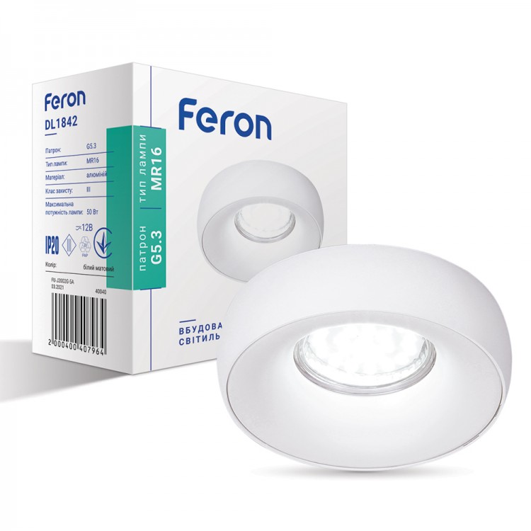Вбудований світильник Feron DL1842