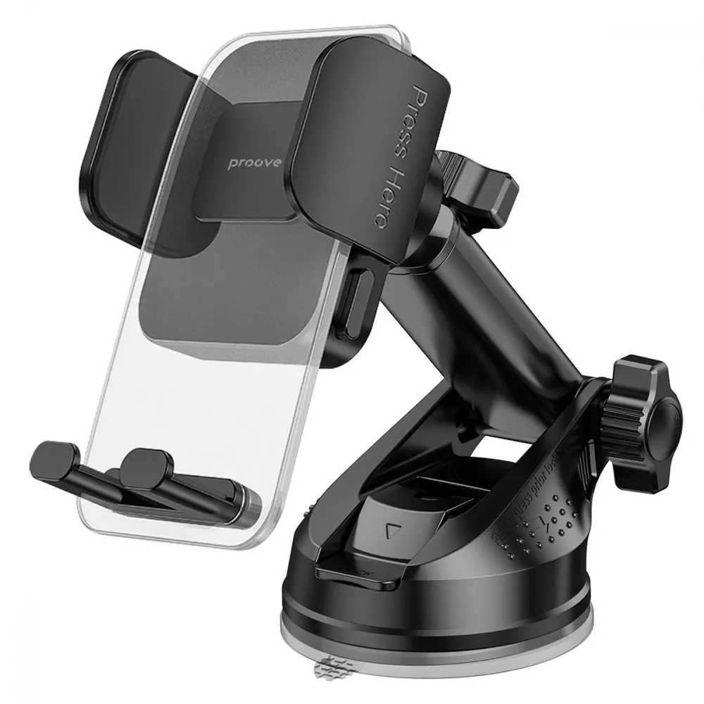 Автомобільний тримач Proove Crystal Clamp Plus Suction Type Car Mount