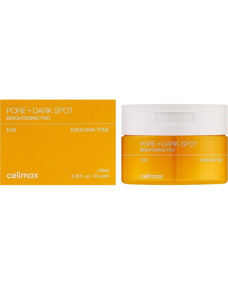 Освітлювальні пади Celimax Pore+Dark Spot Brightening Pad 40 падів "трішки пригнута коробочка