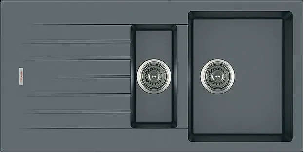 Гранітна мийка Classic 100x50x15 Titanium