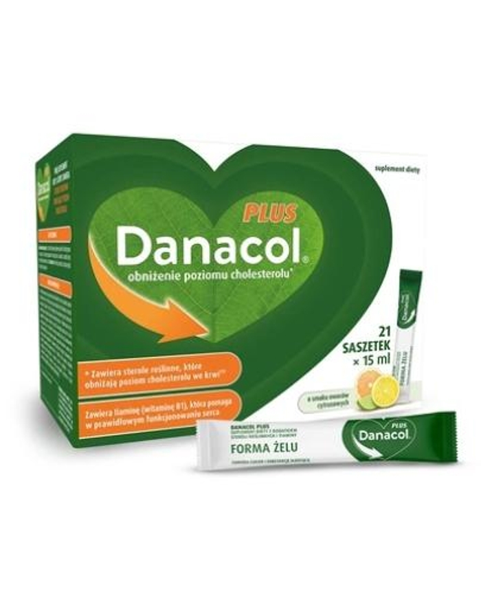 Danacol Plus зниження холестерину та правильна робота серця - 21 саше