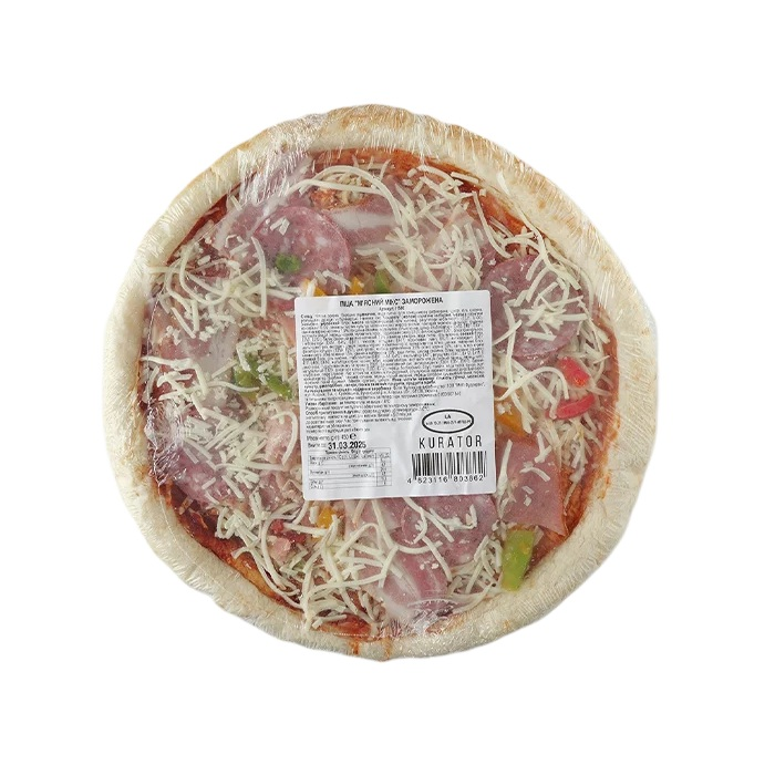 Піца "М'ясний мікс" зам L IQF (пл п/е 0,45 кг, г/я 3,6 кг, Куратор)