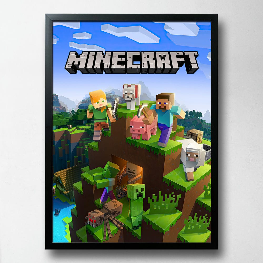 Постер Minecraft, ПВХ