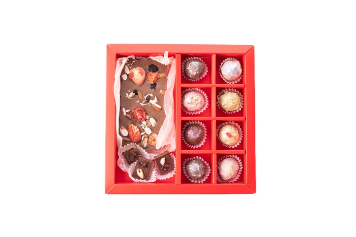 Sjokoladeboks 01 | Sjokoladebarer og sjokoladetrøfler. Bestille på nett