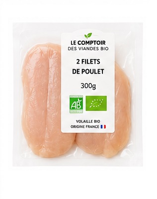 FILETS DE POULET BIO (2x150g)
