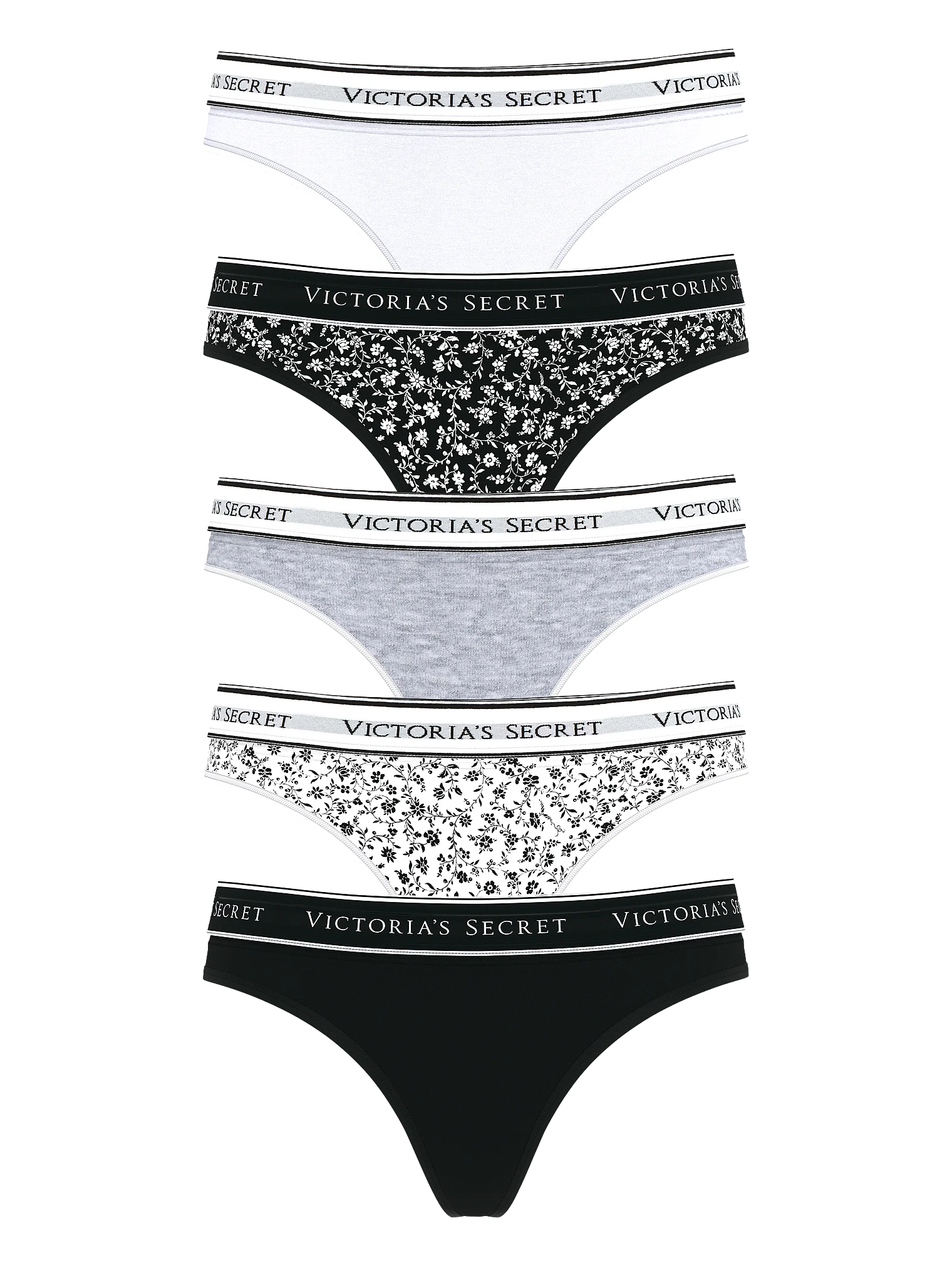 Набір трусиків 5-Pack Cotton Logo Thong Panties