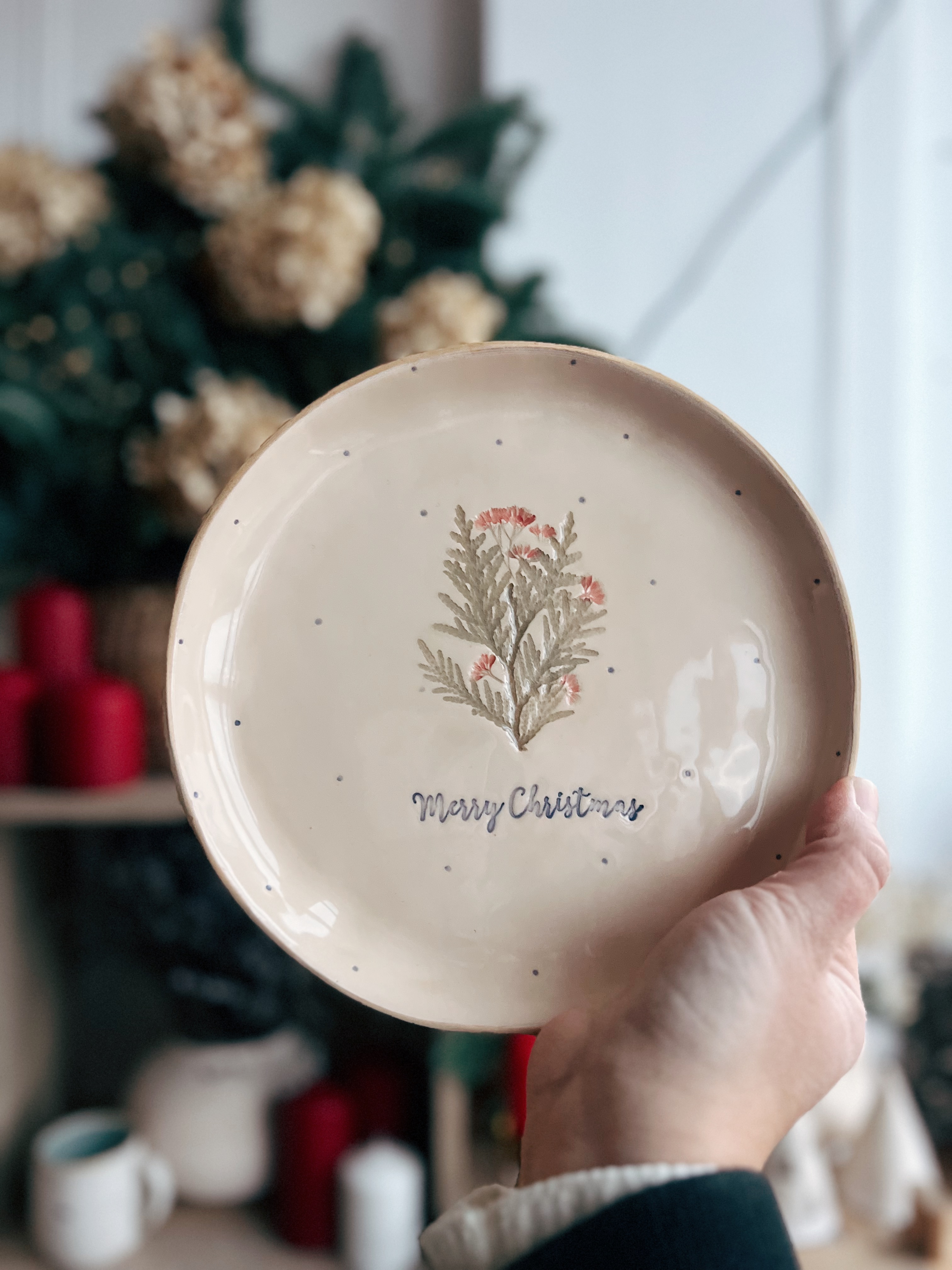 Тарілочка 21 см Merry Christmas