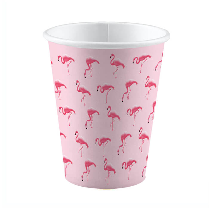Стаканчики фламінго 8шт