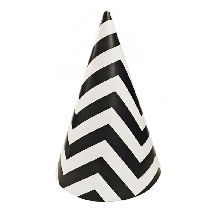 Білі ковпачки в чорний шеврон