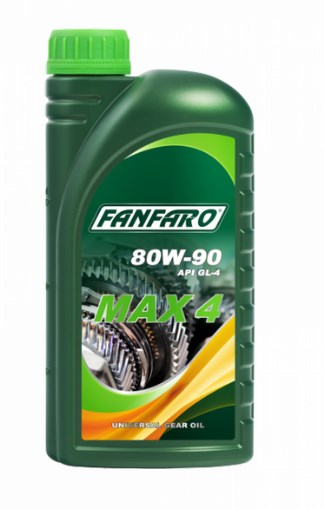 Трансмісійна олива мінеральна MAX 4 80W-90 GL-4   1л Fanfaro