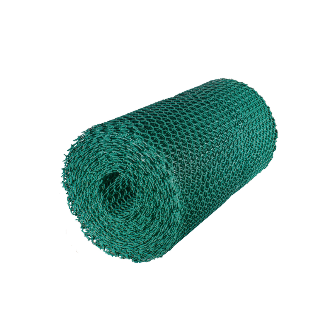 Сітка пластикова зелена (огіркова) 15×17 мм, h=1.7 м, рулон 500 м-copy