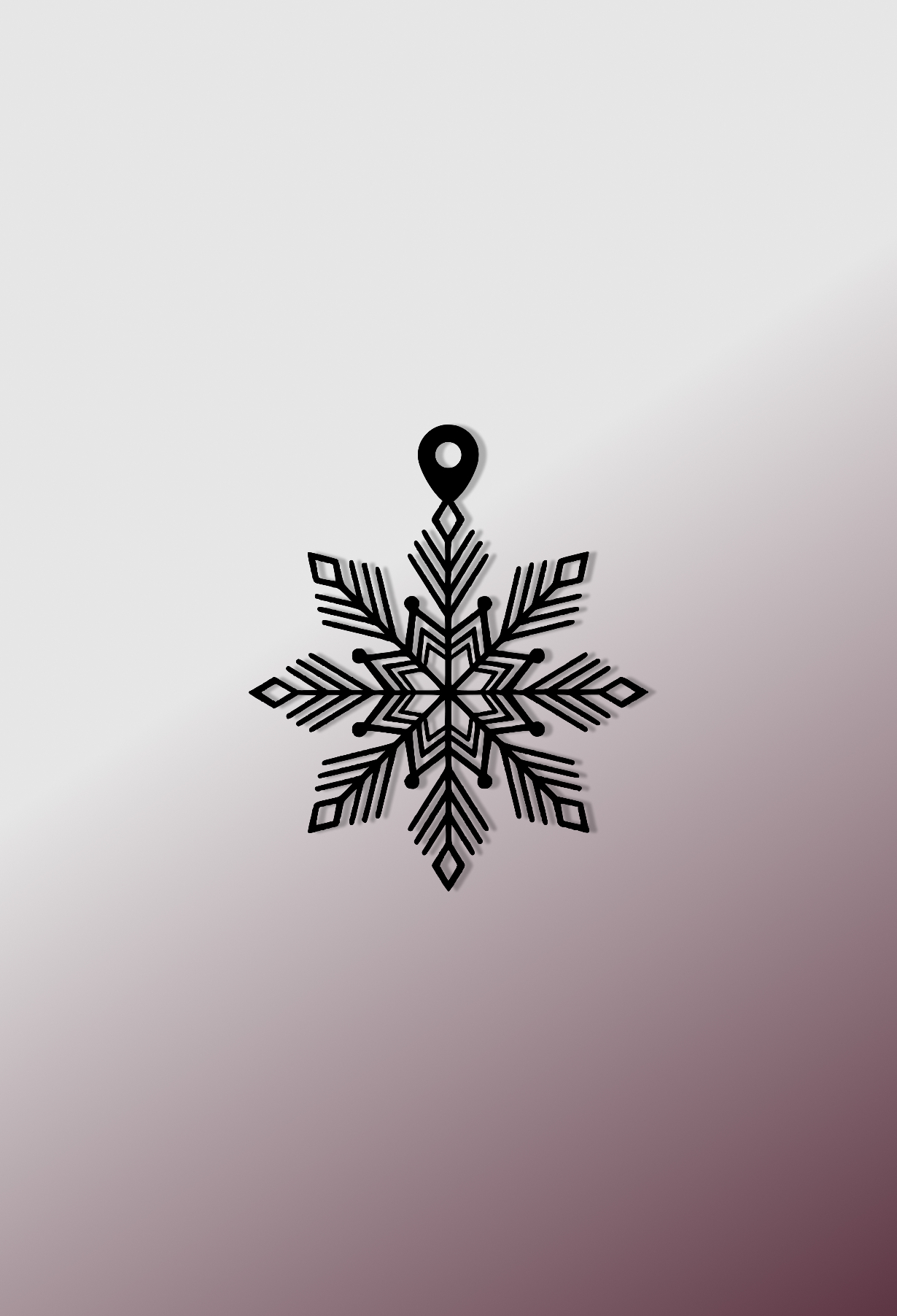 Металева прикраса "Кришталева Гілочка"