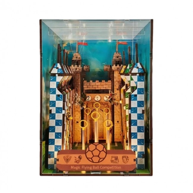 Букнук Квідіч Гаррі Поттер 3D Книжковий куточок в стилі Гаррі Поттера Book Nook Румбокс