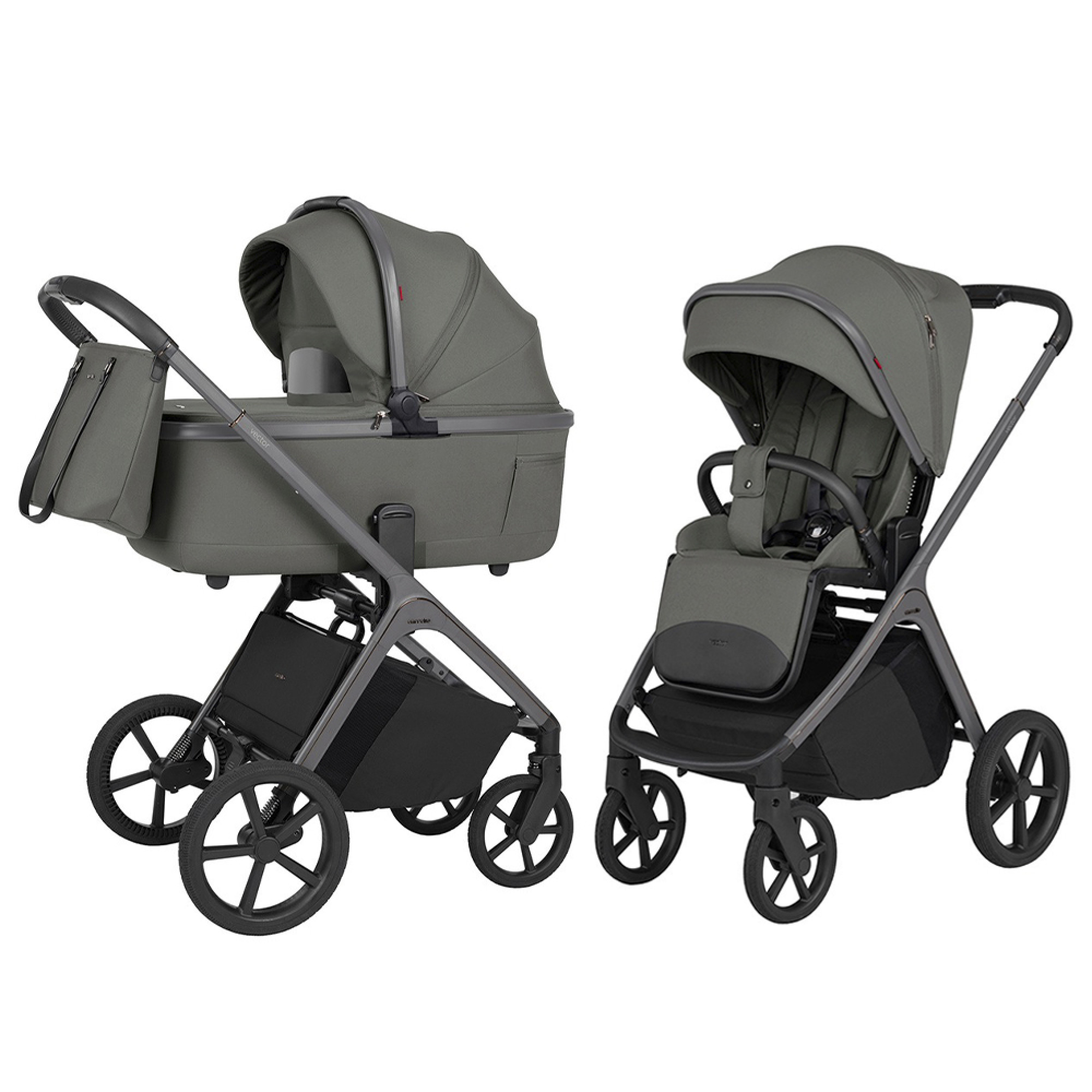 Коляска універсальна 2в1 CARRELLO Vector F CRL-6700 Calm Green 