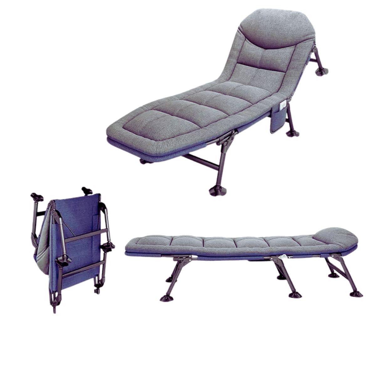 Коропова розкладушка-ліжко на 8 ніжках з флісовим матрацом (200х70 см)