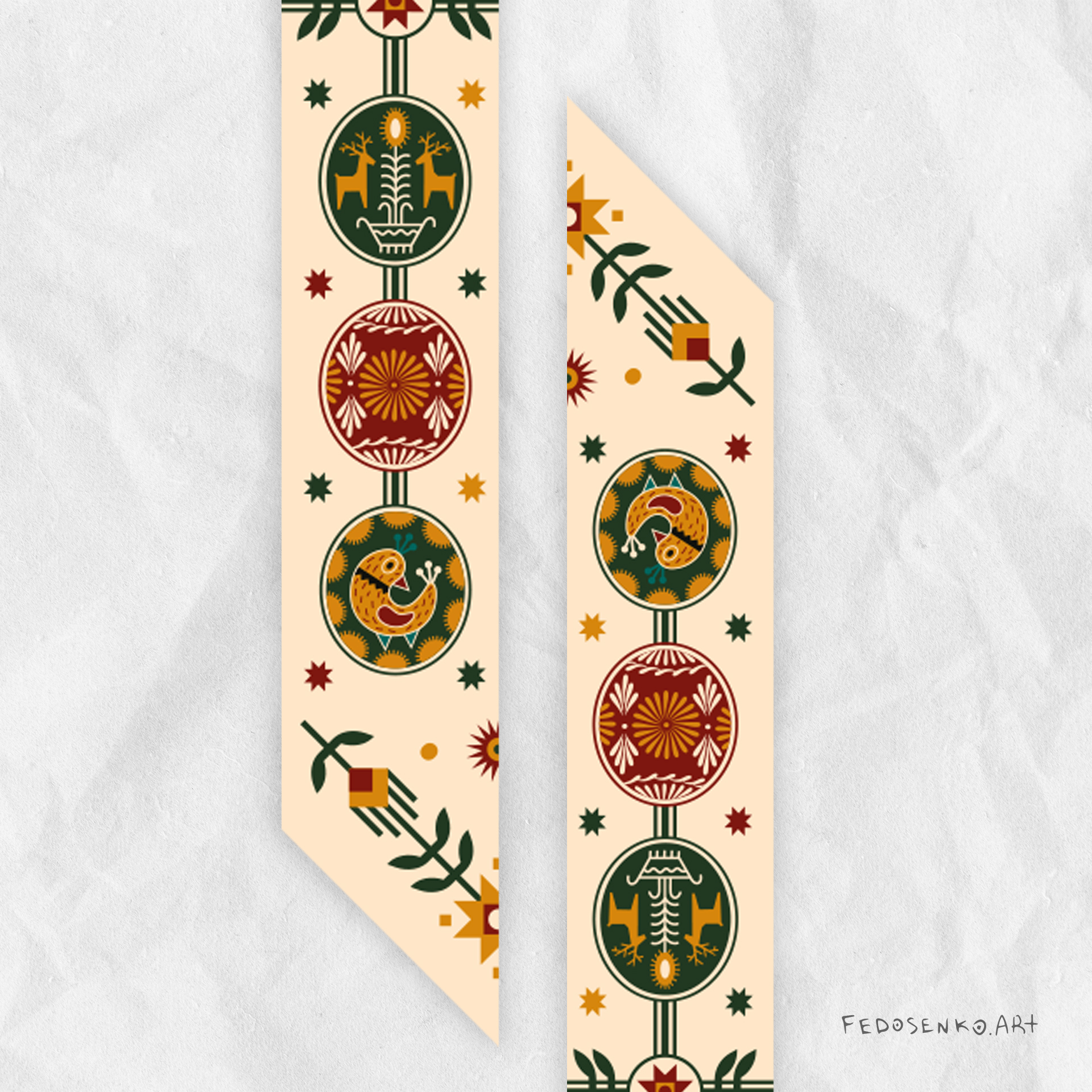 Шалик “Писанка" 10х100 см