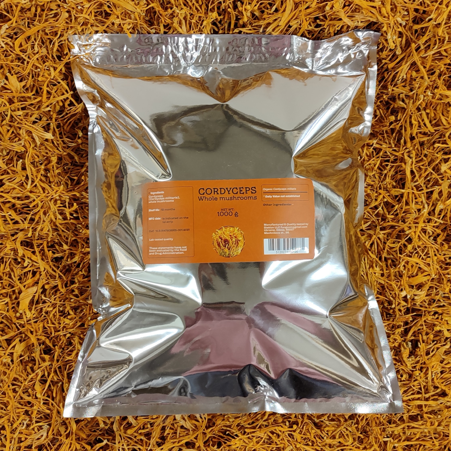 1m. К.о.р.д.и.ц.е.п.с військовий, цілі плодові тіла ГУРТ | від 1 кг