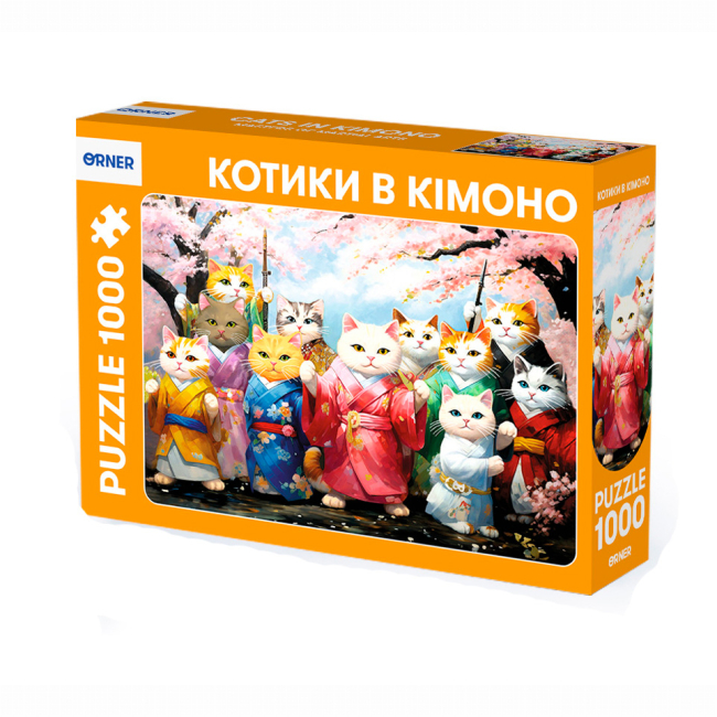 Пазл Orner Котики в кімоно 1000 елементів (orner-2348)