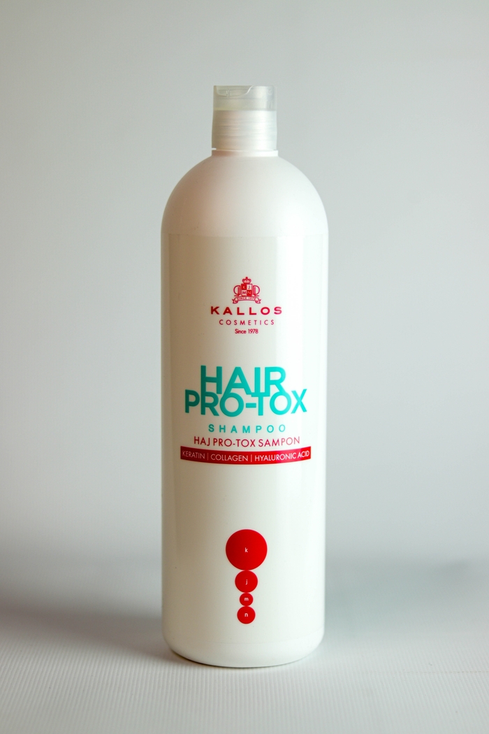 Шампунь для волосся Kallos Cosmetics Hair Pro-Tox Shampoo з кератином, колагеном та гіалуроновою кислотою, 500 мл