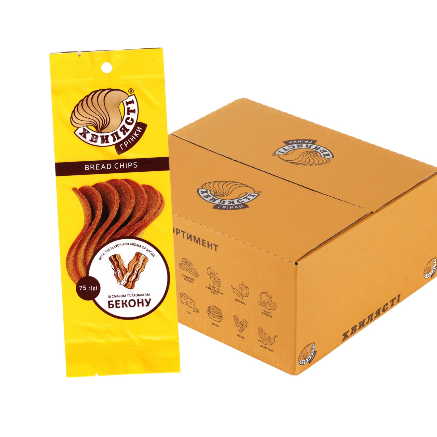 Грінки «Бекон» Хвилясті