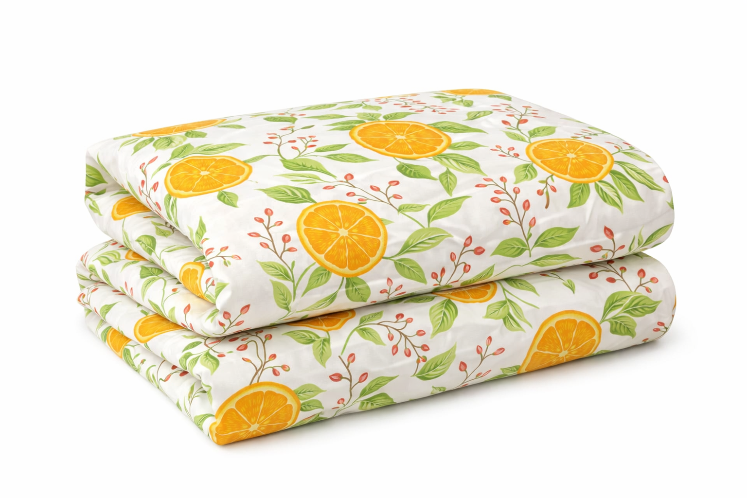 Підковдра  ранфорс принт  "Помаранчі"