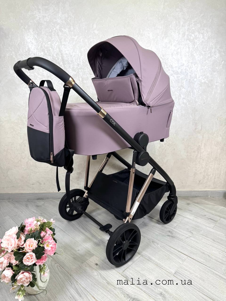Коляска універсальна 2в1 EL CAMINO ME 1190 COIL Grape Pink
