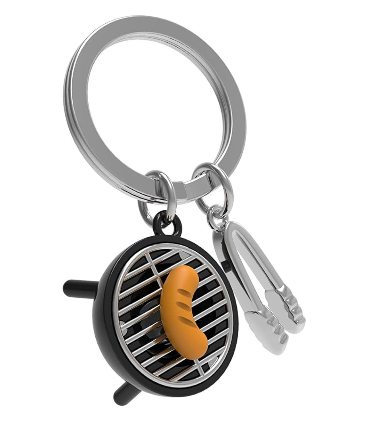 Брелок Metalmorphose BBQ and Tongs – металевий аксесуар для ключів у стилі гриль