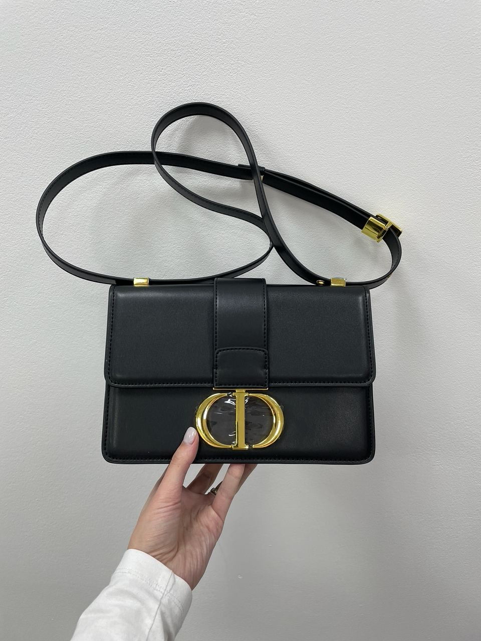 Christian Dior 30 Montaigne Bag Black Box Calfskin