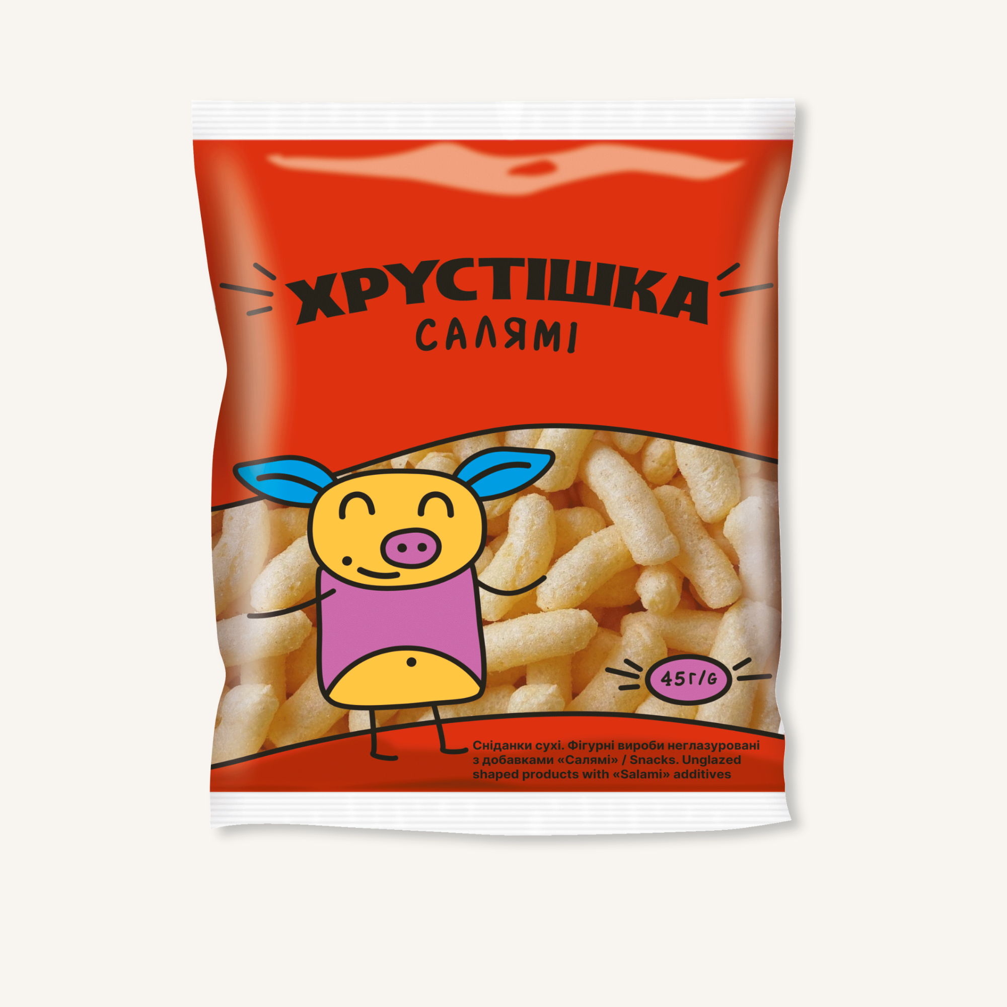 Кукурудзяні палички ХРУСТІШКА «Салямі»
