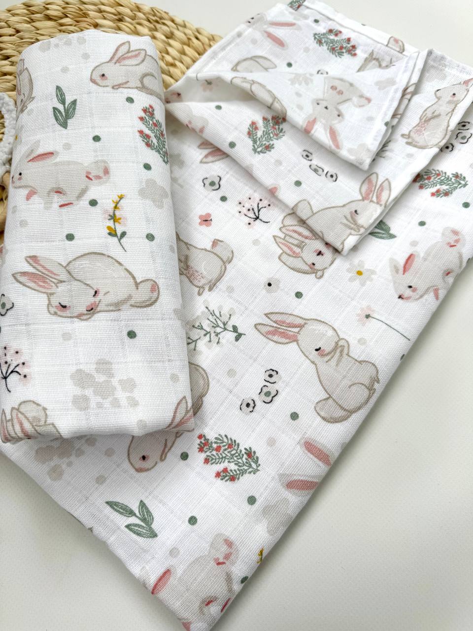 Пелюшка з мусліну для новонароджених малюків  90х80