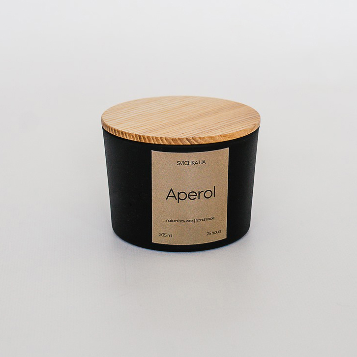 Соєва свічка аромат Aperol (205 мл)