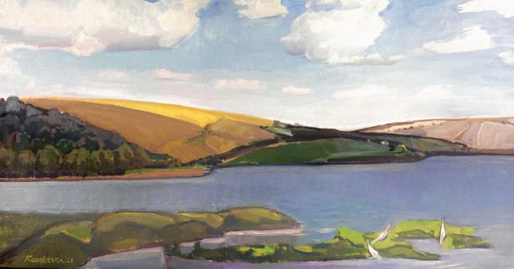Lake Hiren, 2021, 50x80 sm, oil on canvas
