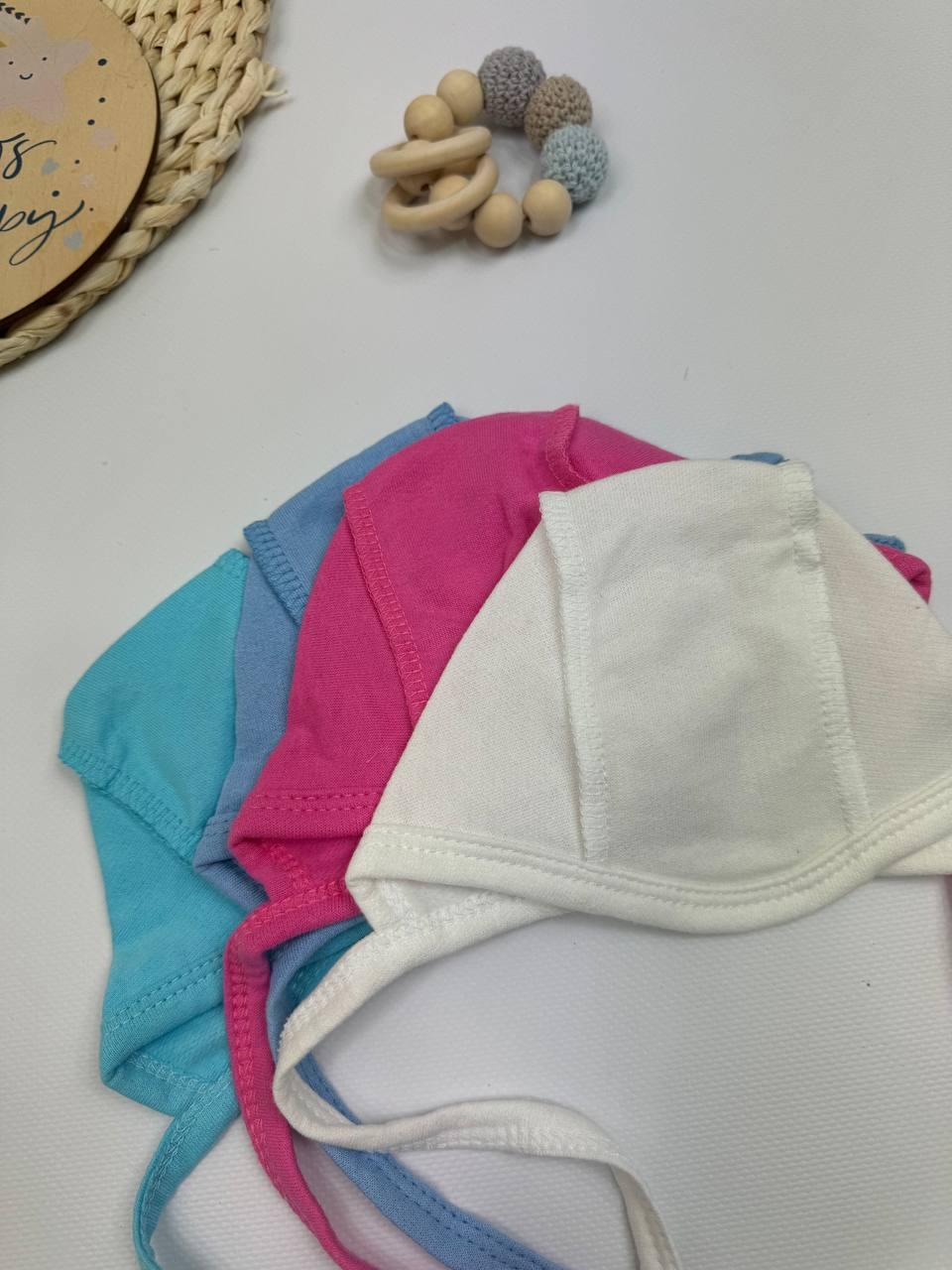 Чепчик теплий з футеру для новонароджених