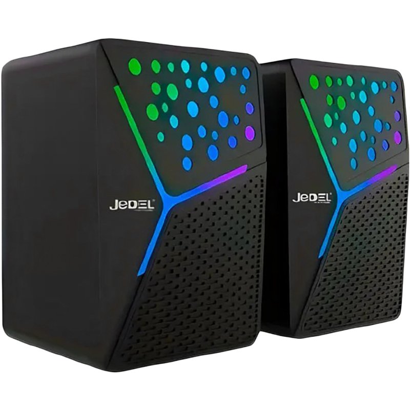 Колонки для комп'ютера JEDEL S554 PC2.0 RGB Black