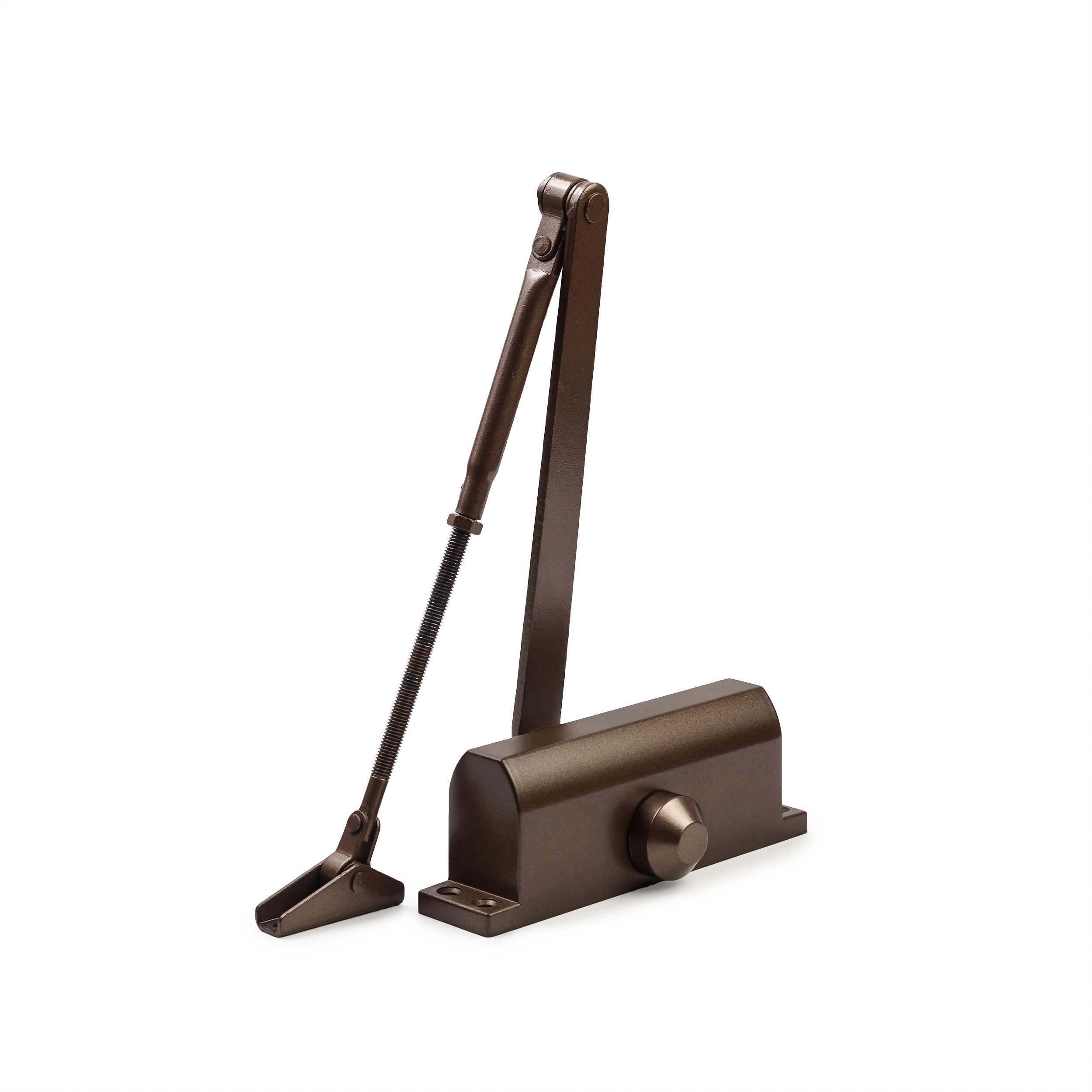 Дотягувач дверей SIBA SB-1004S EN3 40-60 кг з фіксацією HOLD-OPEN, коричневий