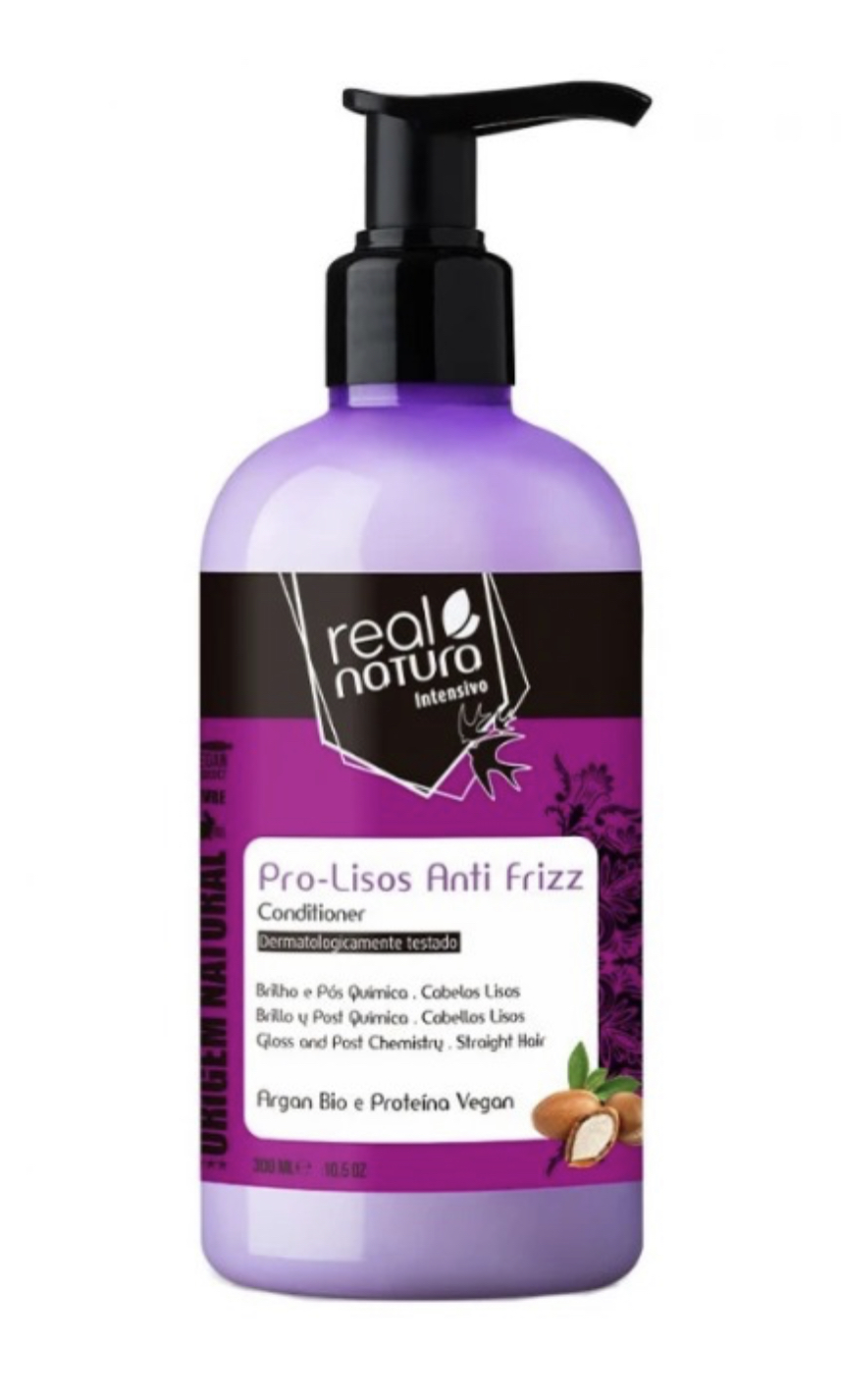Кондиціонер Real Natura SEM SAL PRO-LISOS ANTI FRIZZ ARGAN для блиску та гладкості 300 мл