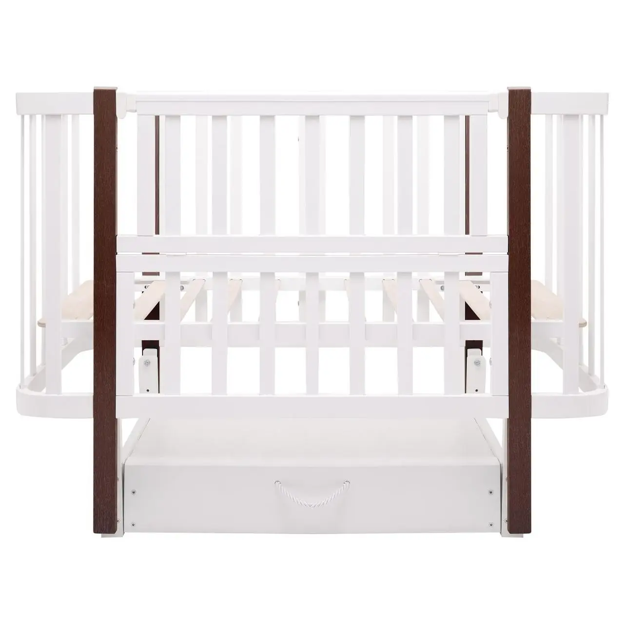 Ліжко-трансформер Babyroom Місяць білий/венге