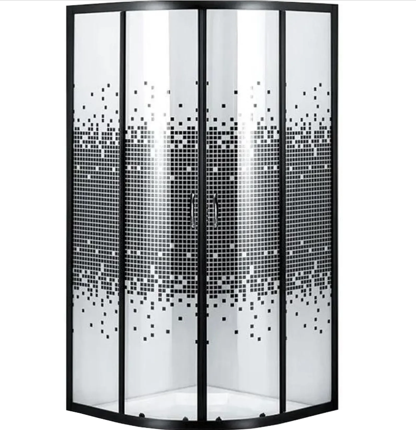 Душова кабіна півкругла без піддона WISLA N90TB.Mosaic BRAVO