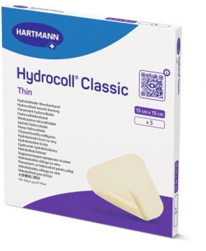 15×15см.Hydrocoll Classic Thin  гідроколоїдна пов'язка пластир гідроколоїдний 1шт.