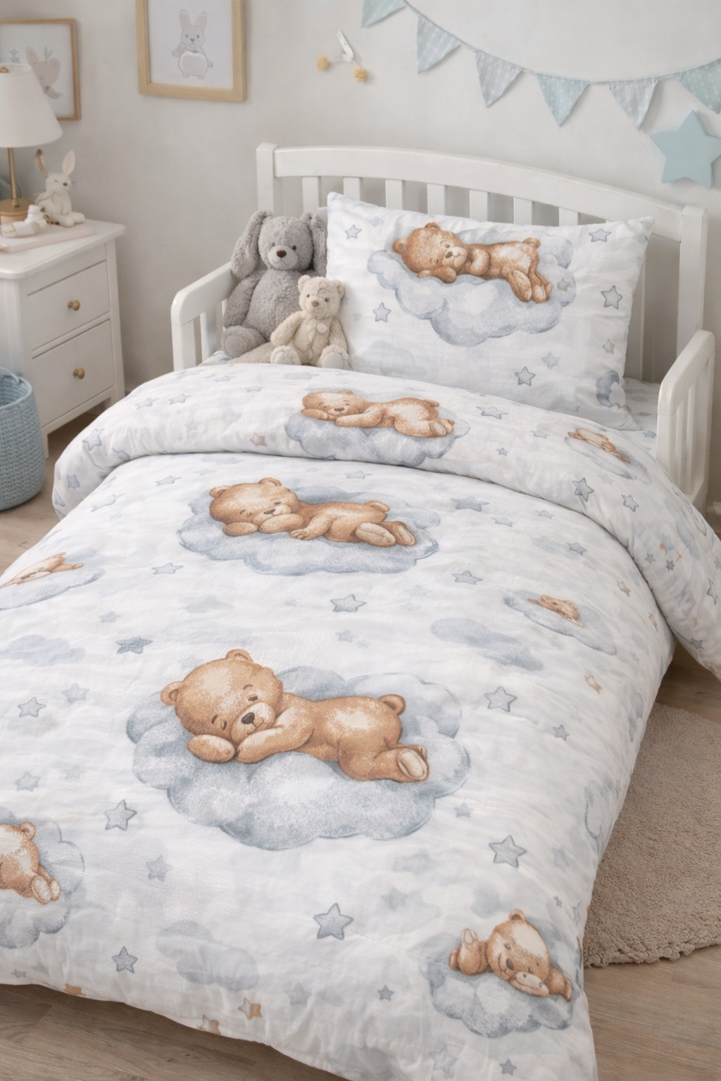 Постільна білизна для хлопчиків ранфорс прінт  "Коричневі відмедики"